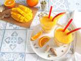 Smoothie d'hiver énergisant : mangue, orange, cardamome, gingembre, curcuma et baobab
