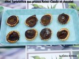 Mini Tartelettes aux prunes Reine-Claude et chocolat