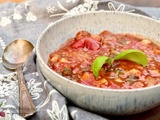 Soupe toscane aux tomates, pain et pois chiches