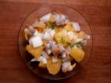 Verrines de coques ou coquillages aux agrumes, orange et fenouil