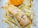 Papillote de saumon au fenouil et agrumes - Recettes autour d'un ingrédient #109