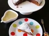 Gâteau Tendresse, Chocolat, Amandes et Coulis de Poire