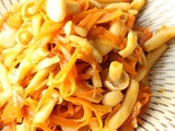 Champignons shimeji, carottes et gingembre à la japonaise