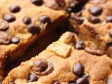 Cookies carrés aux trois chocolats et tahiné