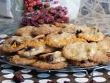 Cookies au chocolat blanc et cranberries