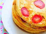 Pancakes moelleux aux fraises