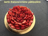 Tarte fraises/crème pâtissière :