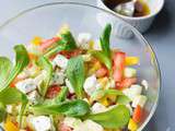 Salade de mâche et légumes du soleil… Bon été