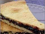 Gâteau Basque à la confiture de cerises noires