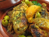 Tagine de poulet aux olives et au citron confit
