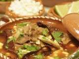 Sopa de hongos - Soupe aux champignons mexicaine