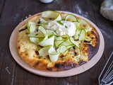 Pizza blanche aux Courgettes & Burrata + Test du Four à Pizza Bartscher