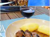 Rognons (veau, porc..) au vin blanc et à la moutarde (Bourgogne)