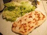 Naans bacon champignons fromage