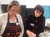 Scones : salés  canadian scones  poireaux, édam, mimolette et sésame noir et sucrés  feuilletés-chocolat  nos créations pour le Salon du Blog Culinaire de Soissons  