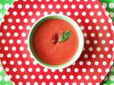 Semaine espagnole : gaspacho de fraises parce que ça y'est, le soleil d'Espagne arrive en France
