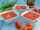 Gaspacho aux tomates abricots et verveine