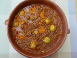 Soupe de lentilles, tomates et chorizo