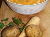 Mousseline de panais, carottes et pommes de terre