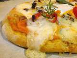 Pumpkin pizza, pizza à la citrouille et fromage à raclette