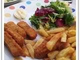 Plat et Top du jour : Nuggets/frites/salade