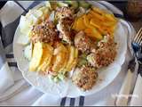 Battle Food 68 , Healthy Food : salade exotique au poulet pané coco