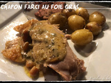 Chapon farci au foie gras