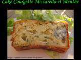 Cake courgette, mozzarella et menthe