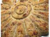 Pudding façon tartiflette (oignon, bacon, reblochon) : pain perdu salé