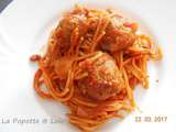 Spaghettis aux boulettes, façon One Pot Pasta