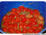 Pâtes aux tomates fraiches, ail, basilic, câpres et anchois