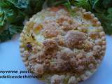 Tartelettes crumble saumon et poireaux (avec ou sans i'cook'in)