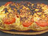 Tartine tomate, thon et fromage