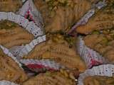 Gâteau pyramide orientale pistaches et amandes