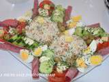 Salade de riz thon macédoine