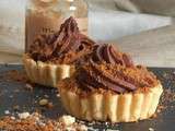 Tartelettes gourmandes au chocolat et crème de marron spéculos | Le Sucré Salé d'Oum Souhaib