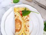 Wrap chaud à l’omelette & thon
