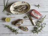 Tartines de sardines crues
