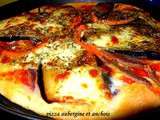 Pizza à l’aubergine et anchois
