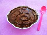 Bowl cake hyperprotéiné minceur chocolat-noisette-son d'avoine-caramel (diététique, sans oeuf-beurre-sucre, riche en fibres)