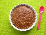 Bowl cake minceur cru pomme-chocolat-muesli-son d'avoine (diététique, allégé, protéiné, sans oeuf-beurre-sucre, riche en fibres)