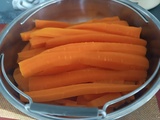 Cuisson des carottes vapeur au cookéo