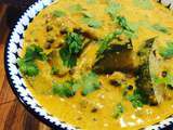 Curry de lentilles et courgette, riz basmati ( recette vegan )
