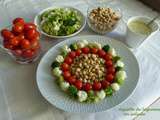 Assiette de légumes en salade
