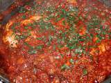 Escalope de veau sauce tomate