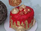 Drip cake La Belle et la Bête – Gâteau chocolat et orange au thermomix ou sans – Sweet Table Anniversaire la Belle et la Bête