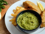 Mushy peas - Purée de pois pas cassés pour accompagner un fish and chips (Angleterre)