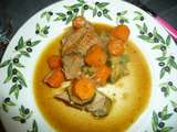 Saute de veau aux carottes et cinq epices
