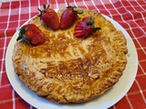 Gâteau basque aux fraises