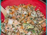 Salade de quinoa aux gambas